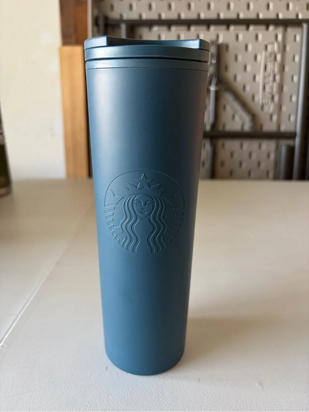 Starbucks Tumbler Travel Cup Blue 100% Recycled Plastic